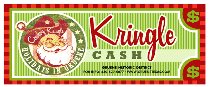 Gruene Kringle Cash - Discount Coupons